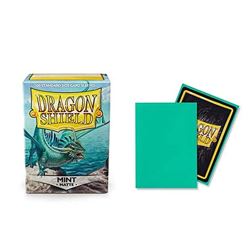 Dragon Shield Matte Mint Standard Size 100 ct Card Sleeves Individual Pack - Image 1